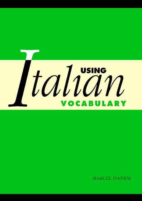 Using Italian Vocabulary (Paperback) 9780521524254