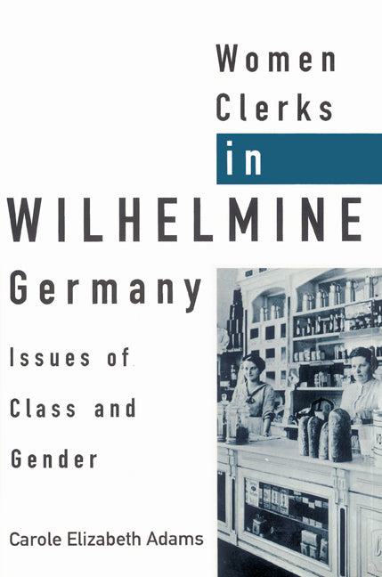 Women Clerks in Wilhelmine Germany; Issues of Class and Gender (Paperback) 9780521526845