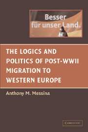 The Logics and Politics of Post-WWII Migration to Western Europe (Hardback) 9780521821346