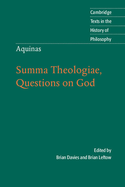 Aquinas: Summa Theologiae, Questions on God (Paperback) 9780521528924