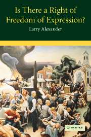 Is There a Right of Freedom of Expression? (Hardback) 9780521822930