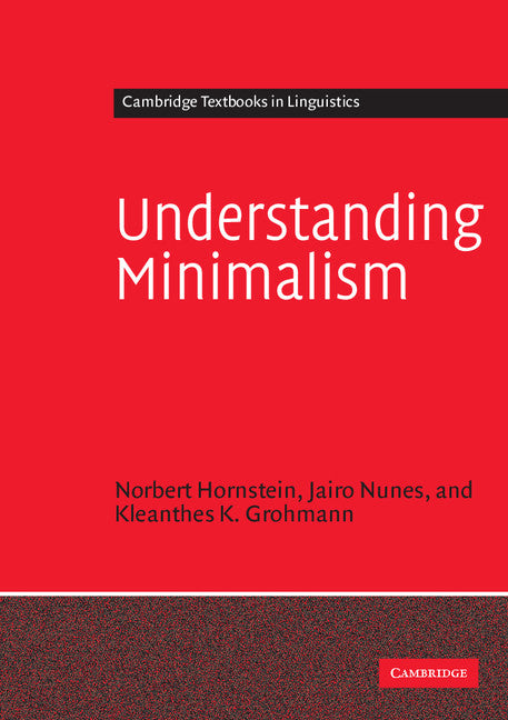 Understanding Minimalism (Paperback) 9780521531948