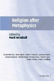 Religion after Metaphysics (Hardback) 9780521824989