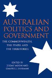 Australian Politics and Government; The Commonwealth, the States and the Territories (Hardback) 9780521825078