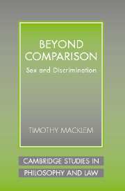 Beyond Comparison; Sex and Discrimination (Hardback) 9780521826822