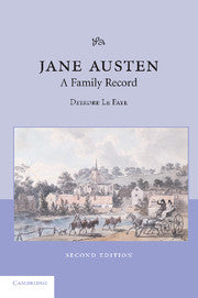 Jane Austen: A Family Record (Hardback) 9780521826914