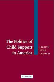 The Politics of Child Support in America (Hardback) 9780521824606