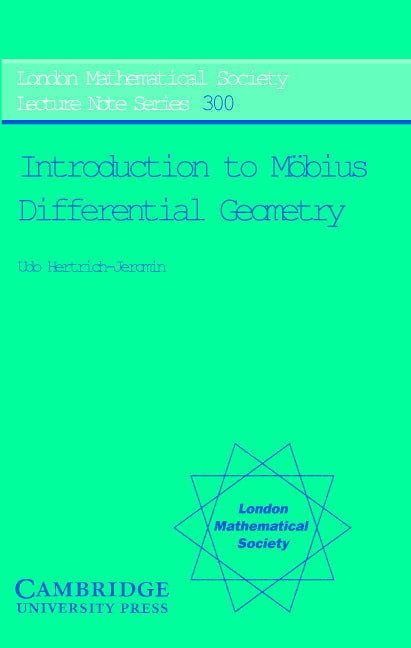 Introduction to Möbius Differential Geometry (Paperback) 9780521535694