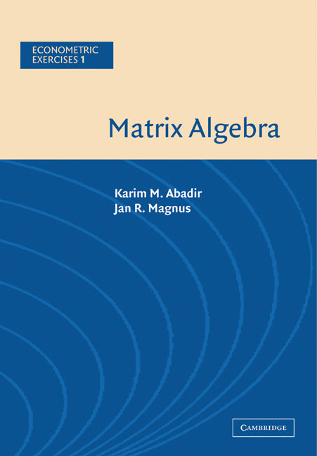 Matrix Algebra (Paperback) 9780521537469