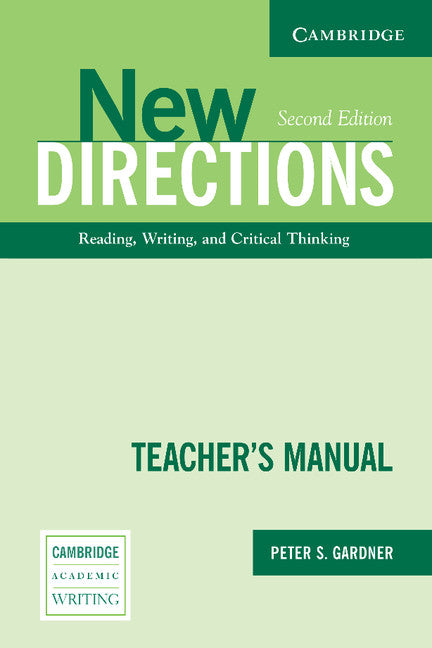 New Directions Teacher's Manual; An Integrated Approach to Reading, Writing, and Critical Thinking (Paperback) 9780521541732