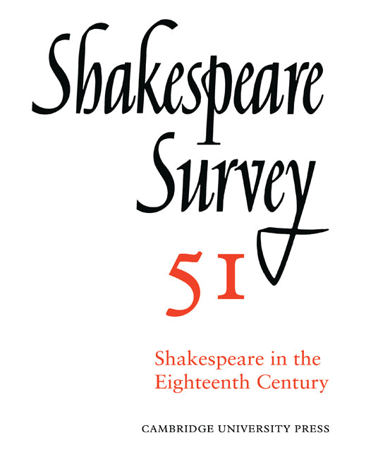 Shakespeare Survey (Paperback) 9780521541848
