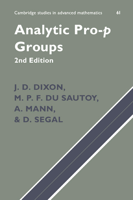 Analytic Pro-P Groups (Paperback) 9780521542180