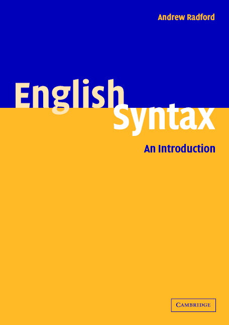 English Syntax; An Introduction (Paperback) 9780521542753