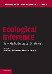 Ecological Inference; New Methodological Strategies (Hardback) 9780521835138