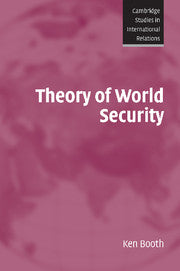 Theory of World Security (Hardback) 9780521835527