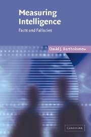 Measuring Intelligence; Facts and Fallacies (Hardback) 9780521836197
