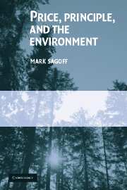 Price, Principle, and the Environment (Hardback) 9780521837231