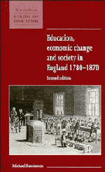 Education, Economic Change and Society in England 1780–1870 (Hardback) 9780521552745