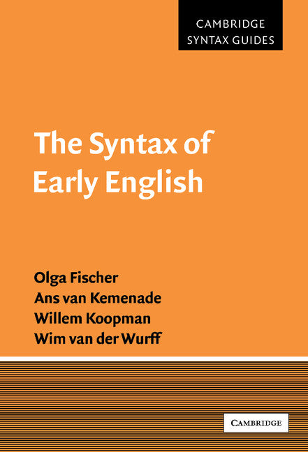 The Syntax of Early English (Hardback) 9780521554107