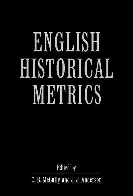English Historical Metrics (Hardback) 9780521554640