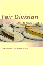 Fair Division; From Cake-Cutting to Dispute Resolution (Paperback) 9780521556446