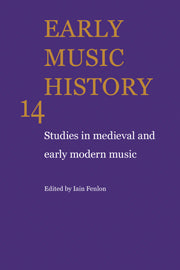 Early Music History; Studies in Medieval and Early Modern Music (Paperback / softback) 9780521104395