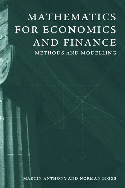 Mathematics for Economics and Finance; Methods and Modelling (Paperback) 9780521559133