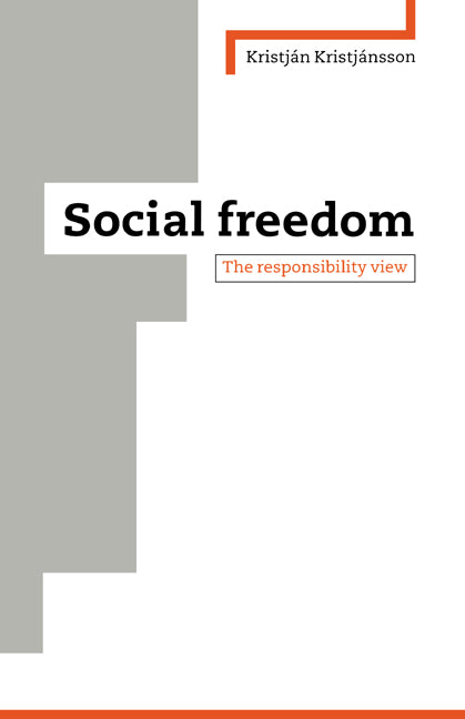 Social Freedom; The Responsibility View (Hardback) 9780521560924