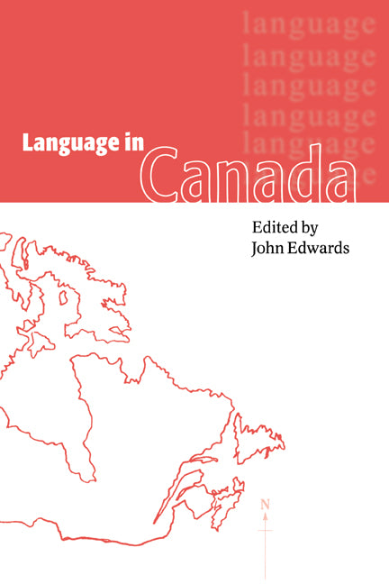 Language in Canada (Hardback) 9780521563284
