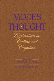 Modes of Thought; Explorations in Culture and Cognition (Hardback) 9780521496100