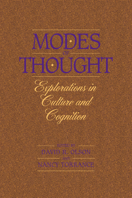 Modes of Thought; Explorations in Culture and Cognition (Paperback) 9780521566445