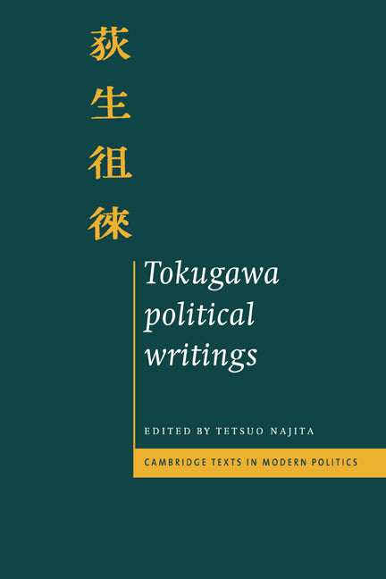 Tokugawa Political Writings (Paperback) 9780521567176
