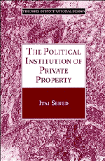 The Political Institution of Private Property (Hardback) 9780521572477