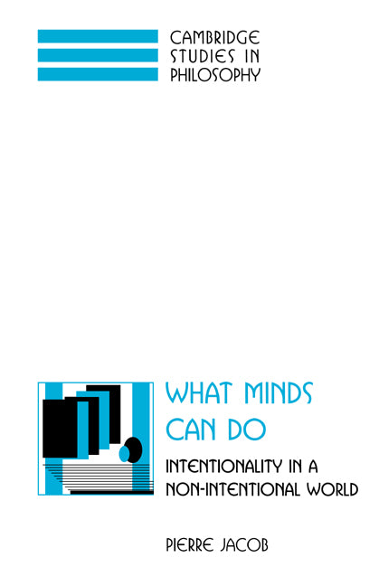 What Minds Can Do; Intentionality in a Non-Intentional World (Paperback) 9780521574365