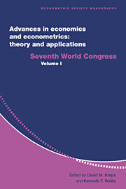 Advances in Economics and Econometrics: Theory and Applications; Seventh World Congress (Paperback) 9780521589833