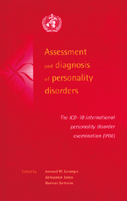 Assessment and Diagnosis of Personality Disorders; The ICD-10 International Personality Disorder Examination (IPDE) (Hardback) 9780521580434
