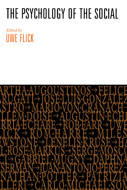 The Psychology of the Social (Hardback) 9780521581592