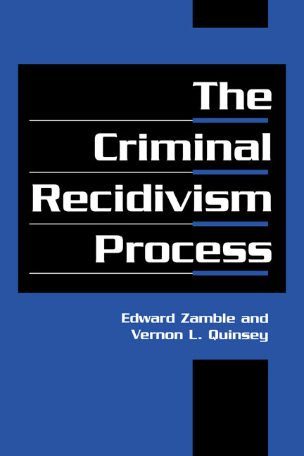 The Criminal Recidivism Process (Hardback) 9780521581790