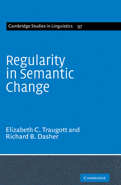Regularity in Semantic Change (Hardback) 9780521583787