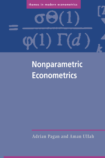 Nonparametric Econometrics (Paperback) 9780521586115