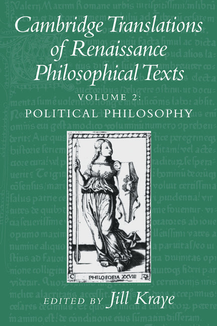 Cambridge Translations of Renaissance Philosophical Texts (Paperback) 9780521587570