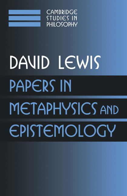 Papers in Metaphysics and Epistemology: Volume 2 (Paperback) 9780521587877