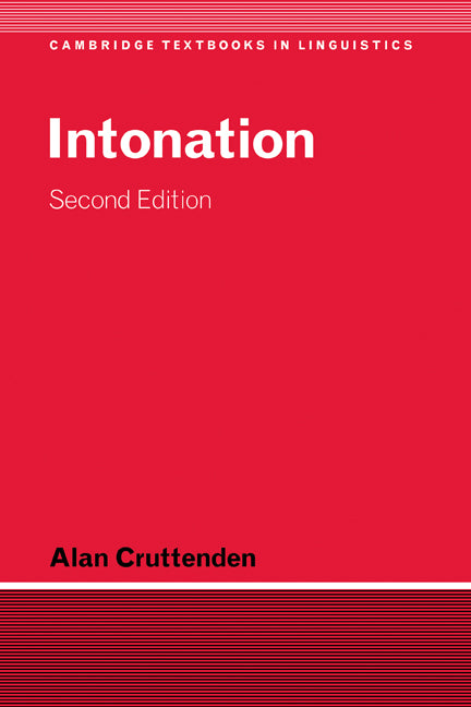 Intonation (Hardback) 9780521591829