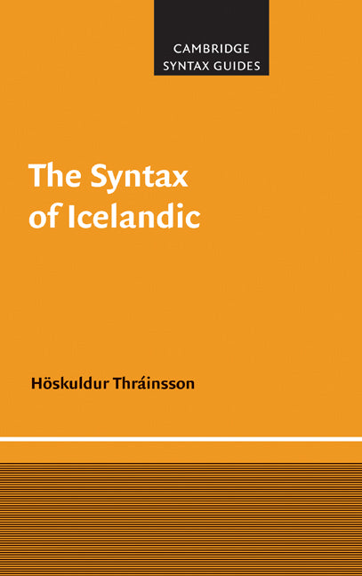 The Syntax of Icelandic (Hardback) 9780521591904