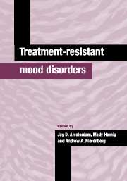 Treatment-Resistant Mood Disorders (Paperback / softback) 9780521041812