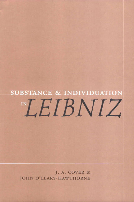 Substance and Individuation in Leibniz (Hardback) 9780521593946