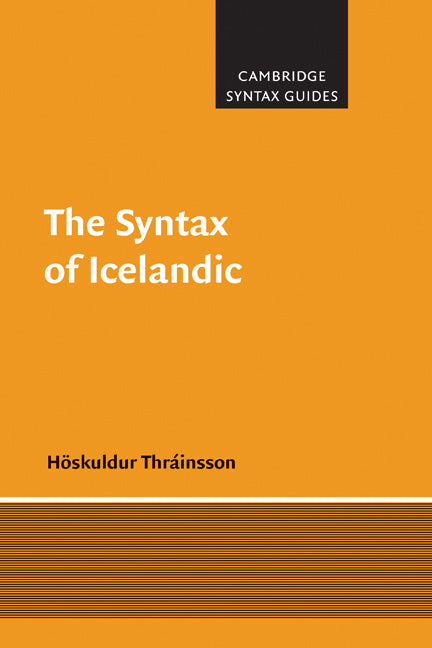 The Syntax of Icelandic (Paperback) 9780521597906