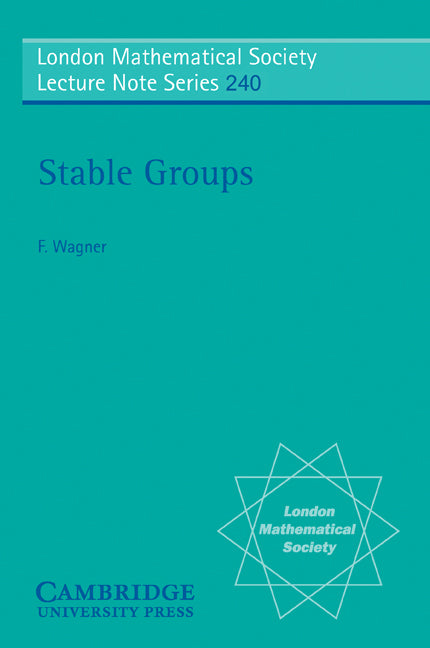 Stable Groups (Paperback) 9780521598392
