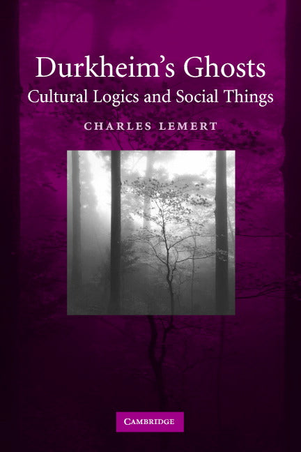 Durkheim's Ghosts; Cultural Logics and Social Things (Paperback) 9780521603638