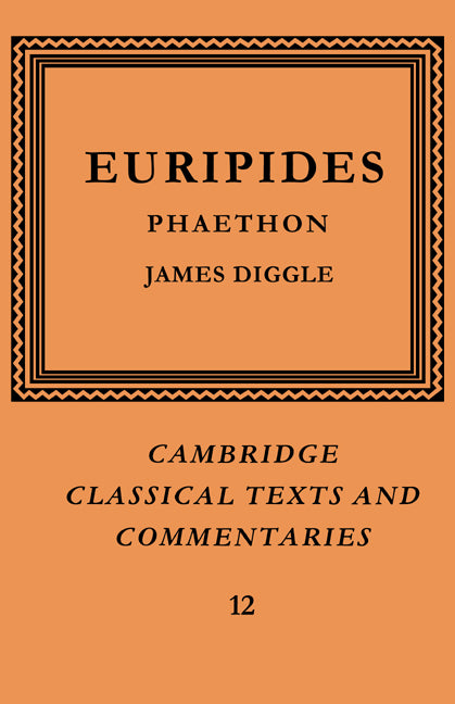 Euripides: Phaethon (Paperback) 9780521604246
